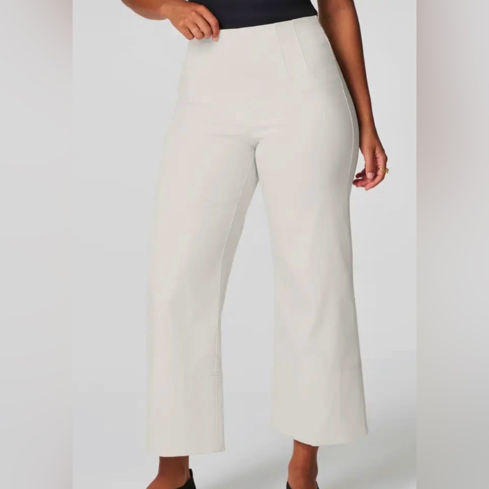 SPANX Zero Wide Leg Trousers in White Size Large